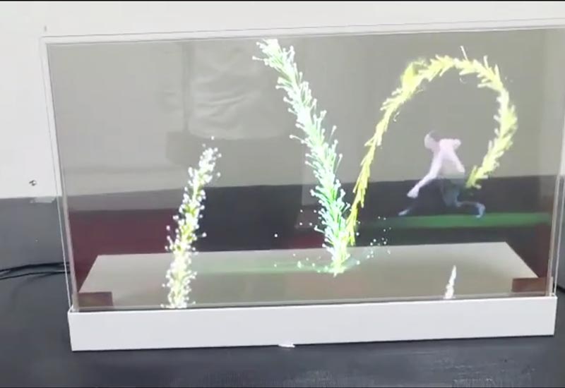 Transparent OLED Display Kiosk